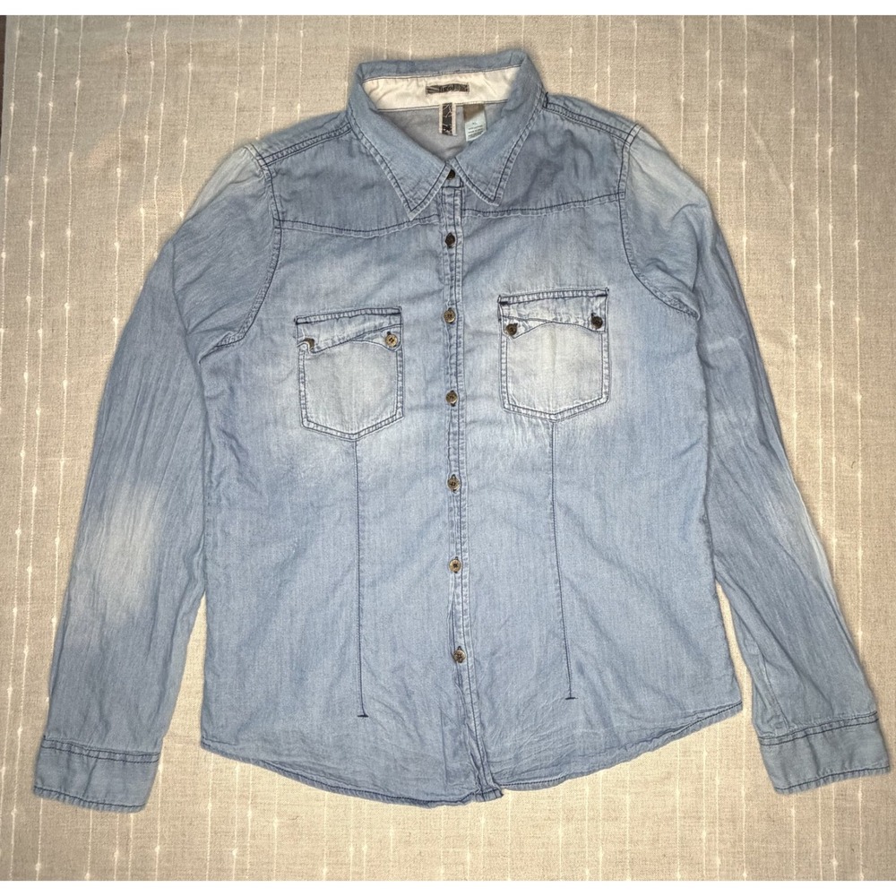 Buckle BKE Womens Light Wash Denim Western XL